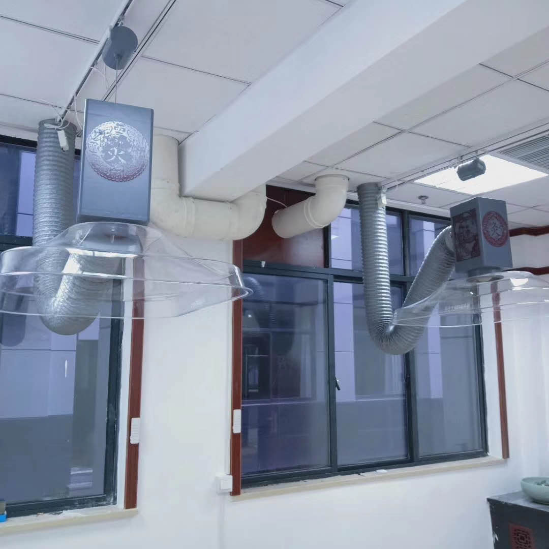 臺州(華仔)艾灸排煙設(shè)備安裝完工